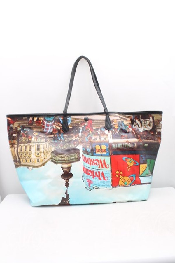 画像2: ANGLOMANIA 中古 / アップサイドダウントートバッグ  マルチ  H-25-09-28-057-ba-OD-ZH (2)