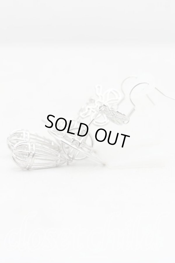 画像3: ヴィヴィアンウエストウッド 中古 / シンラインボウ＆3Dオーブドロップピアス  シルバー  H-25-09-28-061-er-IN-ZH (3)