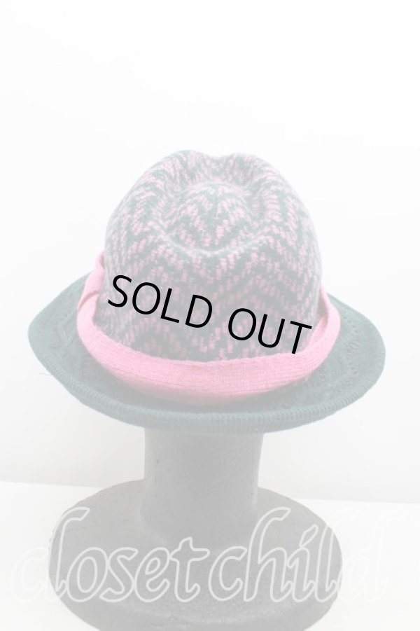 画像3: ヴィヴィアンウエストウッド 中古 / ツートンハット  緑  H-25-09-28-064-ha-OD-ZH (3)