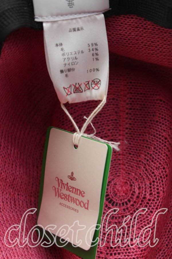 画像5: ヴィヴィアンウエストウッド 中古 / ツートンハット  緑  H-25-09-28-064-ha-OD-ZH (5)