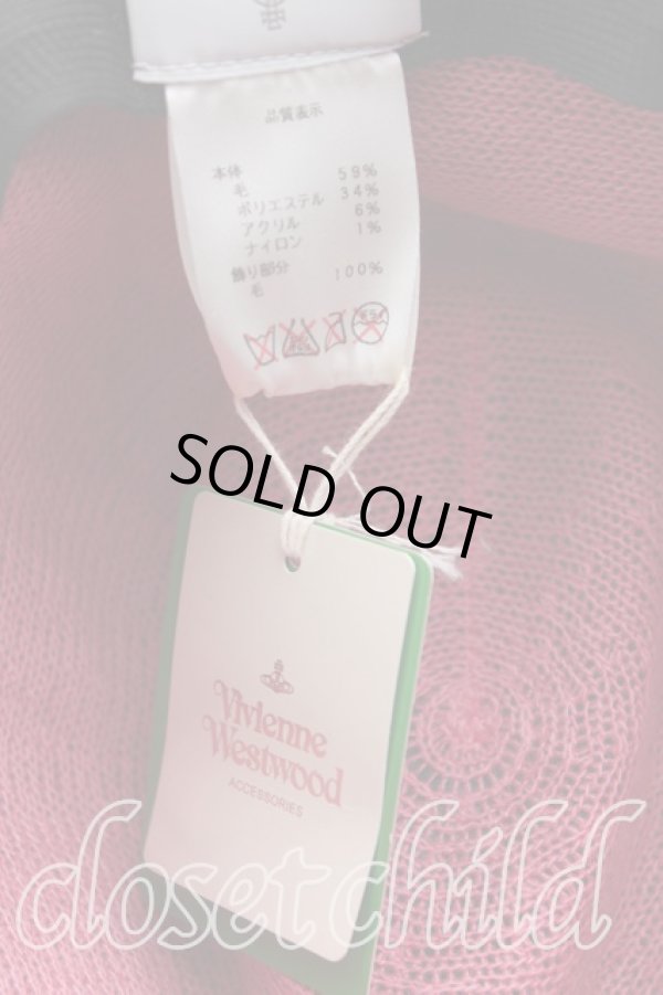 画像5: ヴィヴィアンウエストウッド 中古 / ツートンハット  緑  H-25-09-28-064-ha-OD-ZH (5)