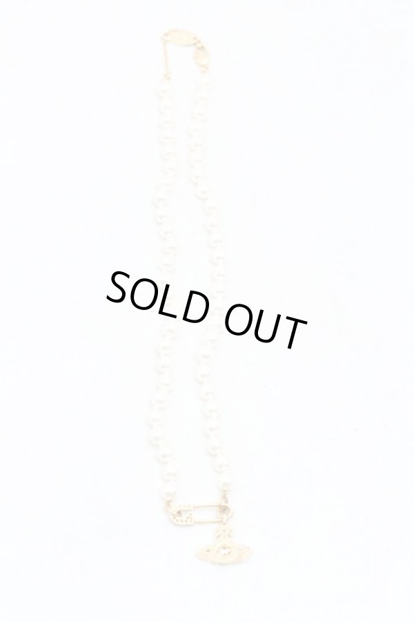 画像3: ヴィヴィアンウエストウッド 中古 / LUCRECE PEARLネックレス ゴールド  H-25-09-28-067-nl-OD-ZH (3)