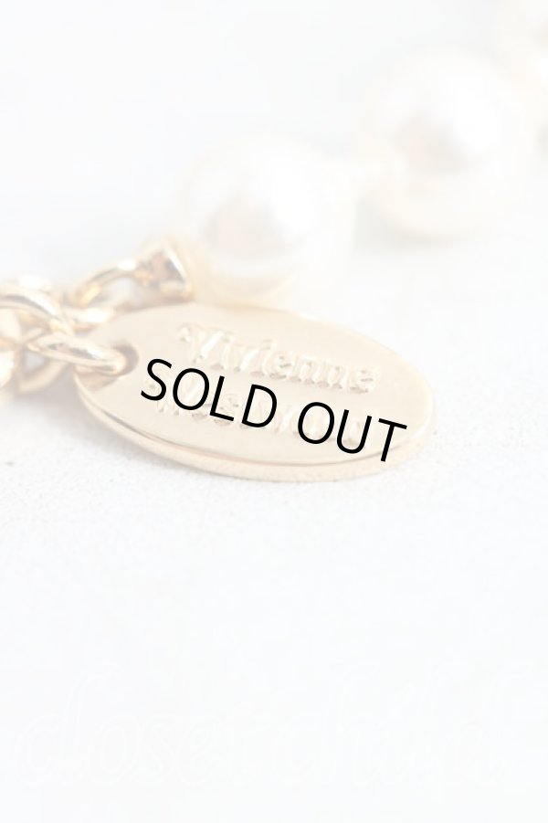 画像4: ヴィヴィアンウエストウッド 中古 / LUCRECE PEARLネックレス ゴールド  H-25-09-28-067-nl-OD-ZH (4)