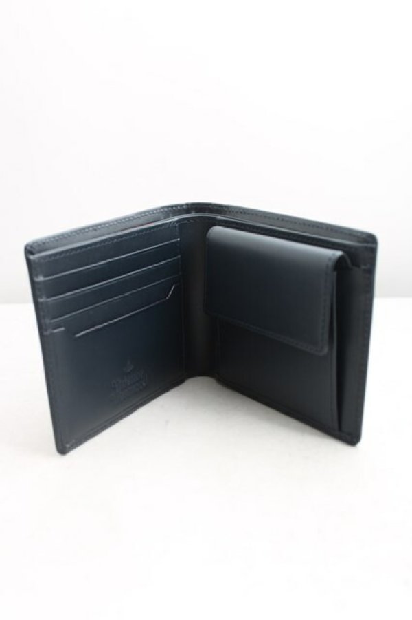 画像3: ヴィヴィアンウエストウッド 中古 / エンベロープ二ツ折リ財布  紺  H-25-09-28-076-wa-OD-ZH (3)