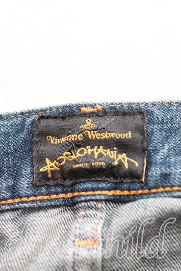 画像3: ANGLOMANIA 中古 / ダメージデニム W30 インディゴ  H-25-09-28-008-pa-OD-ZH (3)