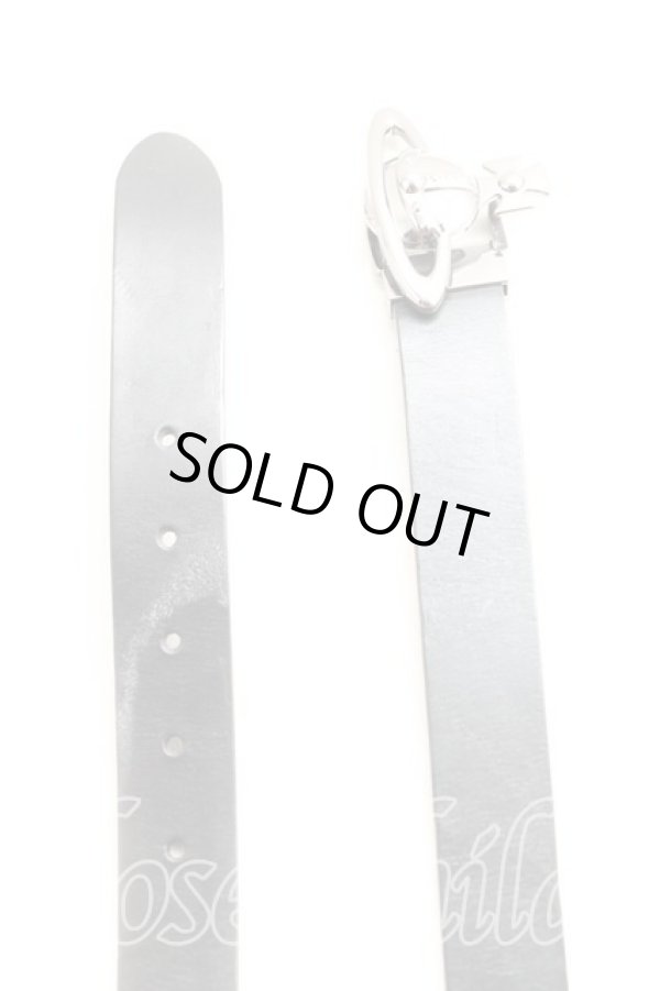 画像2: ヴィヴィアンウエストウッド 中古 / オーブバックルベルト  ガンメタｘ黒  H-25-09-28-078-gd-OD-ZH (2)