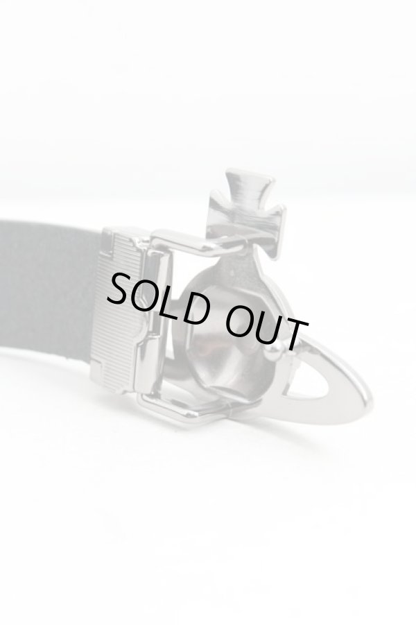 画像3: ヴィヴィアンウエストウッド 中古 / オーブバックルベルト  ガンメタｘ黒  H-25-09-28-078-gd-OD-ZH (3)