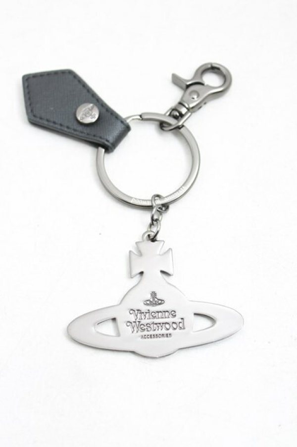 画像2: ヴィヴィアンウエストウッド 中古 / Hammered　ORBキーリング  ガンメタ  H-25-09-28-086-gd-OD-ZH (2)