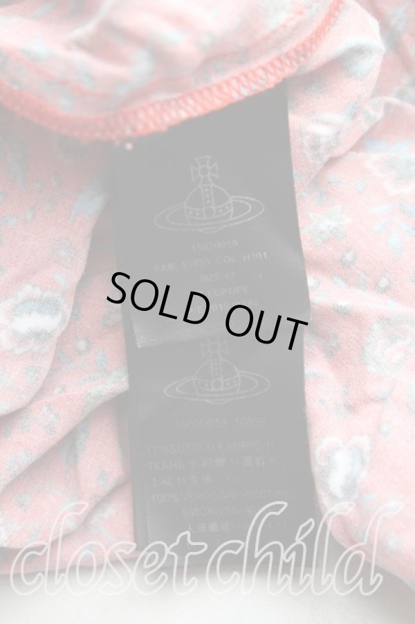 画像4: ヴィヴィアンウエストウッド 中古 / リバティーシャーリングブラウス 42（11号） ピンク  H-25-09-28-009-bl-OD-ZH (4)