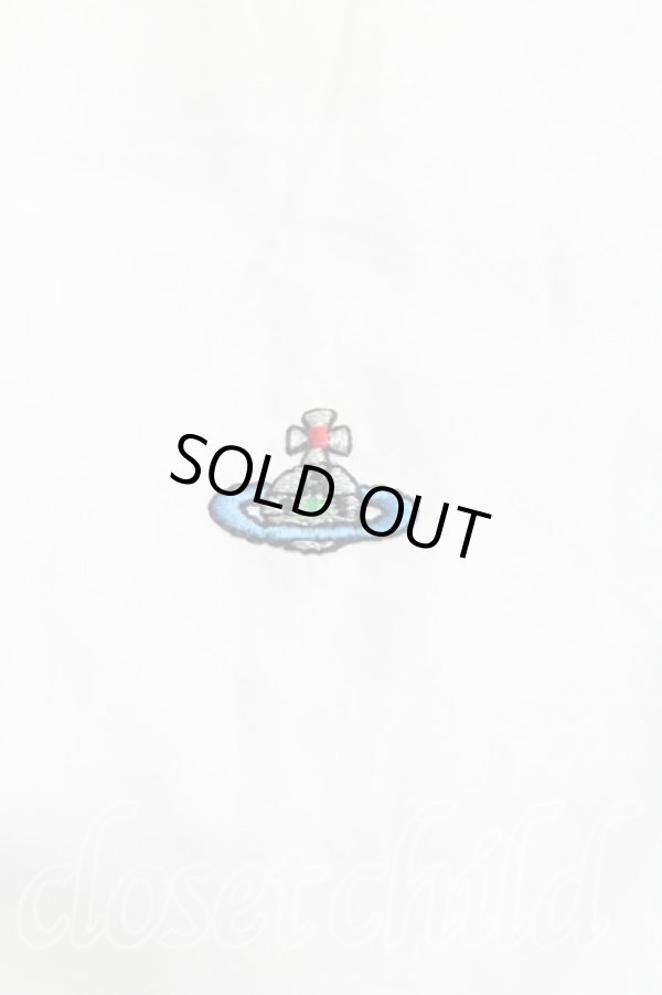 画像5: ヴィヴィアンウエストウッド 中古 / カラーオーブ刺繍長袖シャツ 50（メンズXL） 白  H-25-09-28-010-bl-OD-ZH (5)