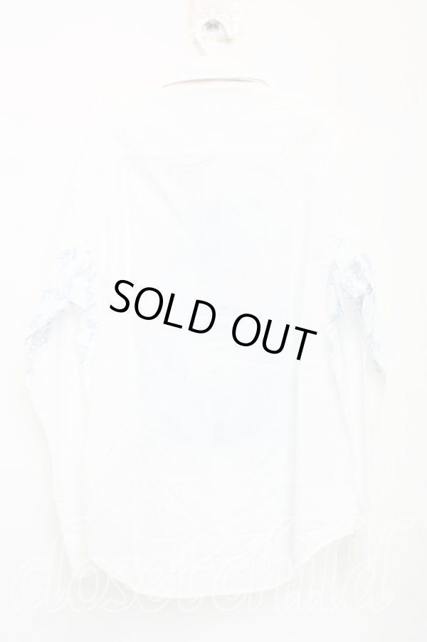 画像2: ヴィヴィアンウエストウッド 中古 / Palaceコラボテディベアシャツ S 白ｘ青  H-25-09-28-011-bl-OD-ZH (2)