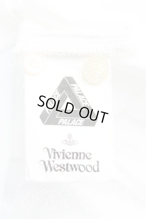 画像4: ヴィヴィアンウエストウッド 中古 / Palaceコラボテディベアシャツ S 白ｘ青  H-25-09-28-011-bl-OD-ZH (4)