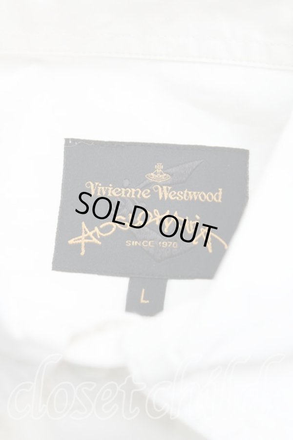 画像3: ANGLOMANIA 中古 / カットラス刺繍クラシックシャツ L 白  H-25-09-28-012-bl-OD-ZH (3)