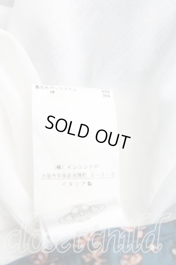 画像5: ANGLOMANIA 中古 / フラワーptエイトスカート 40（9号） 青  H-25-09-28-016-sk-OD-ZH (5)