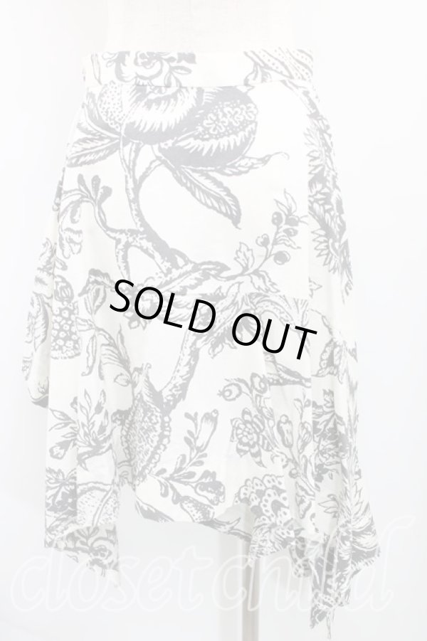 画像2: ヴィヴィアンウエストウッド 中古 / フラワーptイレギュラースカート 40（9号） 生成  H-25-09-28-017-sk-OD-ZH (2)