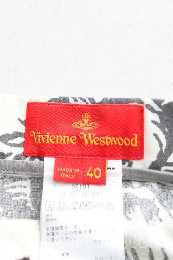 画像3: ヴィヴィアンウエストウッド 中古 / フラワーptイレギュラースカート 40（9号） 生成  H-25-09-28-017-sk-OD-ZH (3)