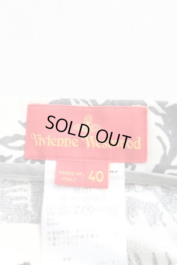 画像3: ヴィヴィアンウエストウッド 中古 / フラワーptイレギュラースカート 40（9号） 生成  H-25-09-28-017-sk-OD-ZH (3)