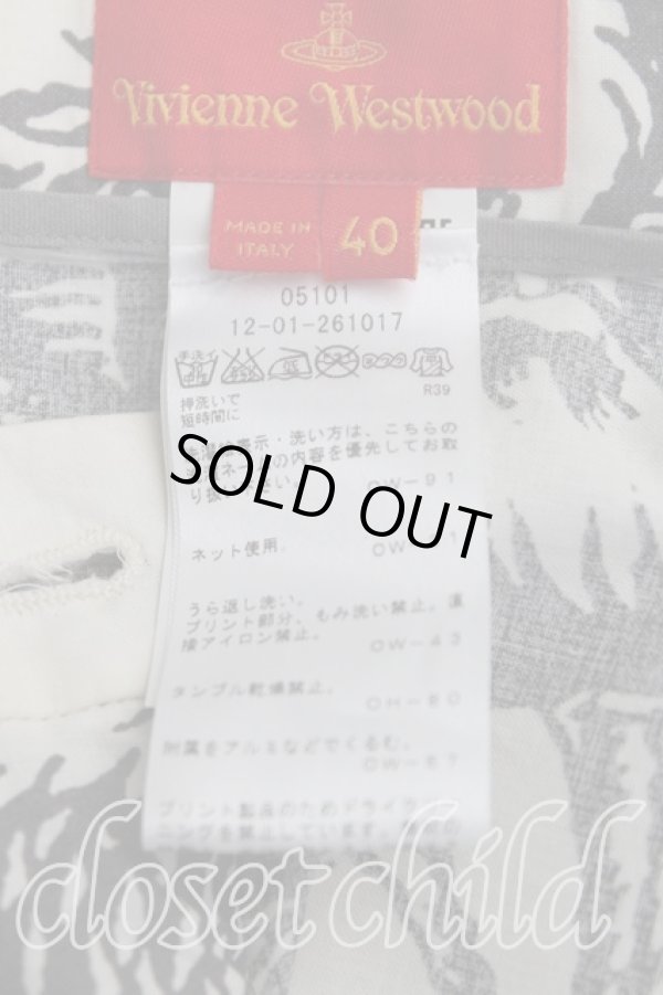 画像4: ヴィヴィアンウエストウッド 中古 / フラワーptイレギュラースカート 40（9号） 生成  H-25-09-28-017-sk-OD-ZH (4)