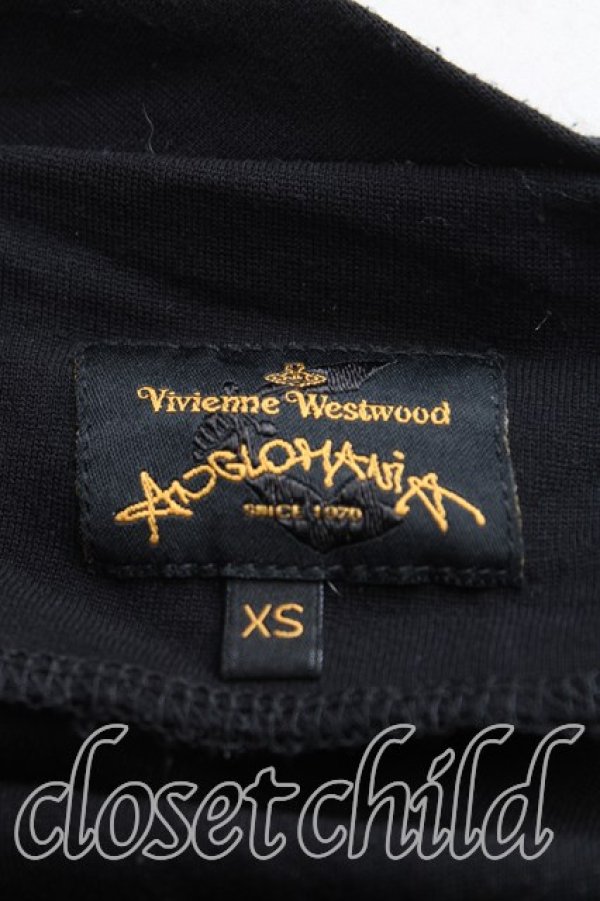 画像3: ヴィヴィアンウエストウッド 中古 / ウエストリボンカットソーワンピース XS 黒  H-25-09-28-002-op-OD-ZH (3)