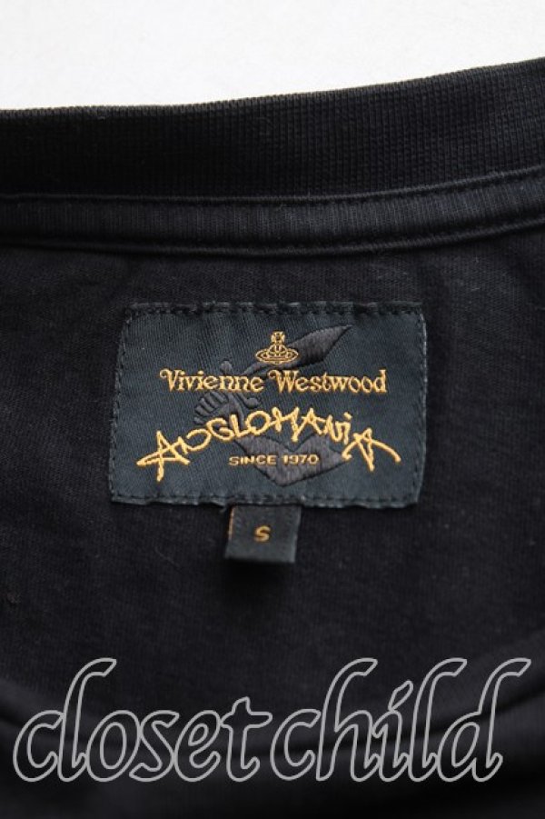 画像3: ANGLOMANIA 中古 / BOXY　Tシャツ S 黒  H-25-09-28-019-ts-OD-ZH (3)