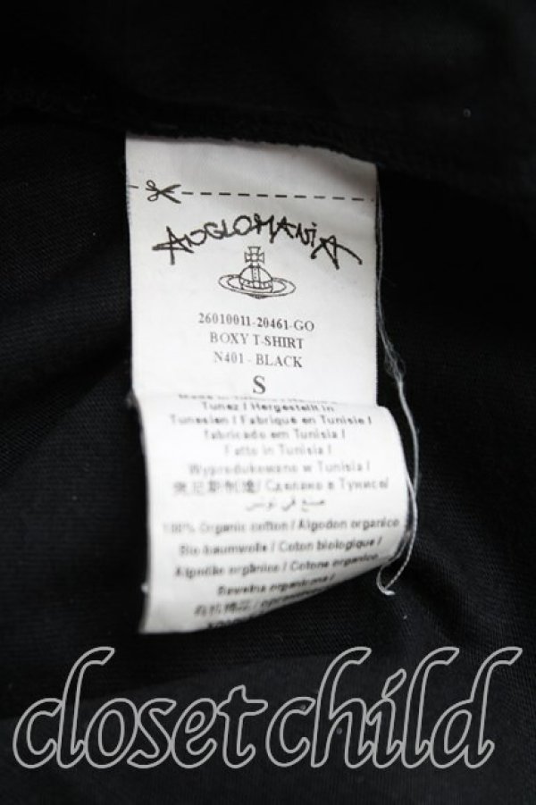 画像4: ANGLOMANIA 中古 / BOXY　Tシャツ S 黒  H-25-09-28-019-ts-OD-ZH (4)