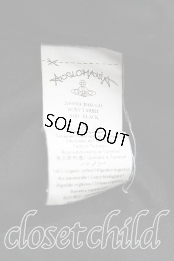 画像4: ANGLOMANIA 中古 / BOXY　Tシャツ S 黒  H-25-09-28-019-ts-OD-ZH (4)