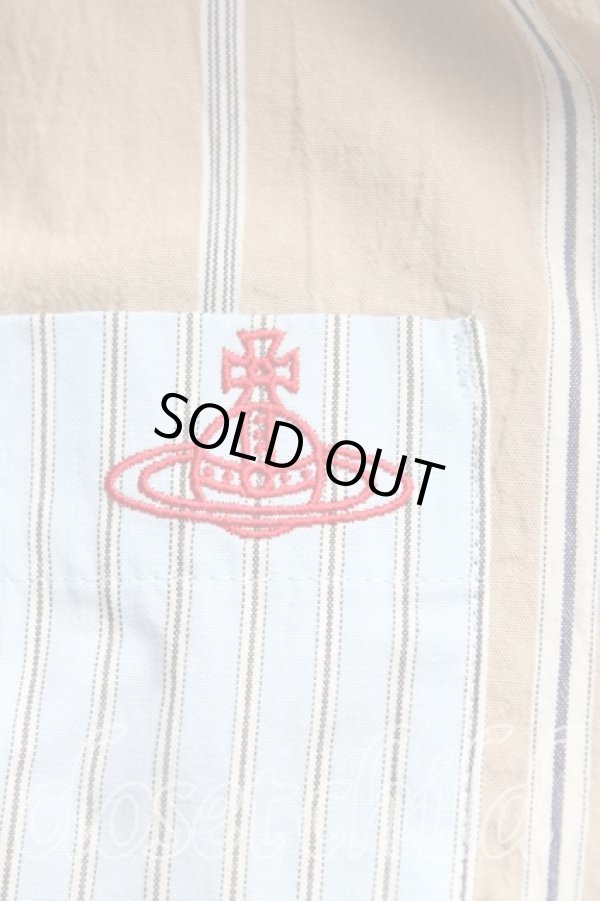 画像6: ヴィヴィアンウエストウッド 中古 / クアトロストライプフラワーptシャツ 00（ワンサイズ） マルチ  H-25-10-05-021-bl-OD-ZH (6)