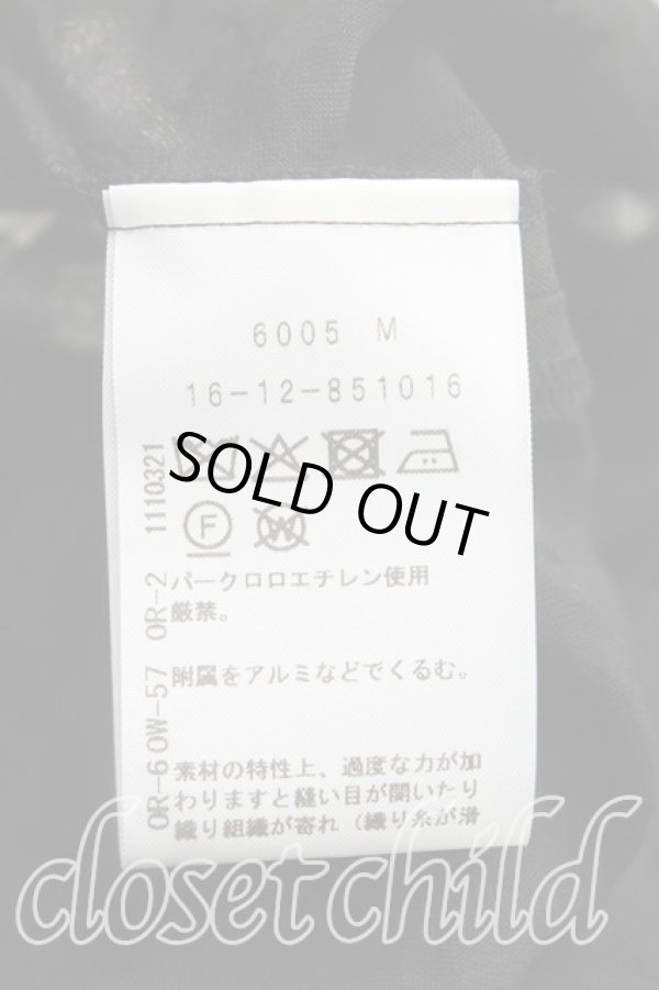 画像4: ヴィヴィアンウエストウッド 中古 / コットンシルクシースルーチェックパフスリーブセーラーシャツ 00（ワンサイズ） 黒  H-25-10-05-022-bl-OD-ZH (4)