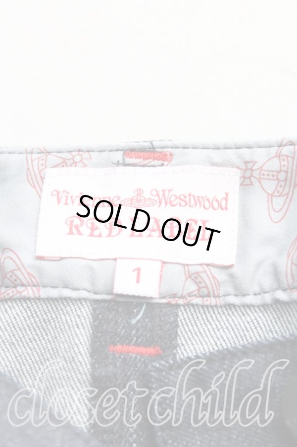 画像3: ヴィヴィアンウエストウッド 中古 / プリーツデニムスカート 1（7号） インディゴ  H-25-10-05-023-sk-OD-ZH (3)