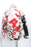 画像2: ヴィヴィアンウエストウッド 中古 / ラビッシュ柄ジャケット 01（S相当） 生成ｘ赤  H-25-10-05-003-jc-OD-ZH (2)
