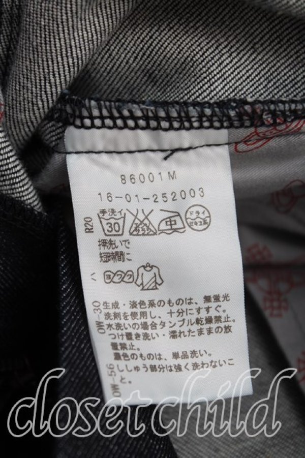 画像4: ヴィヴィアンウエストウッド 中古 / プリーツデニムスカート 1（7号） インディゴ  H-25-10-05-023-sk-OD-ZH (4)