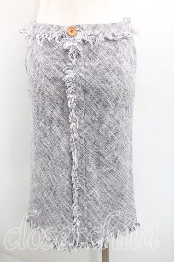 画像2: ヴィヴィアンウエストウッド 中古 / フリンジスカート 42（11号） 灰  H-25-10-05-024-sk-OD-ZH (2)