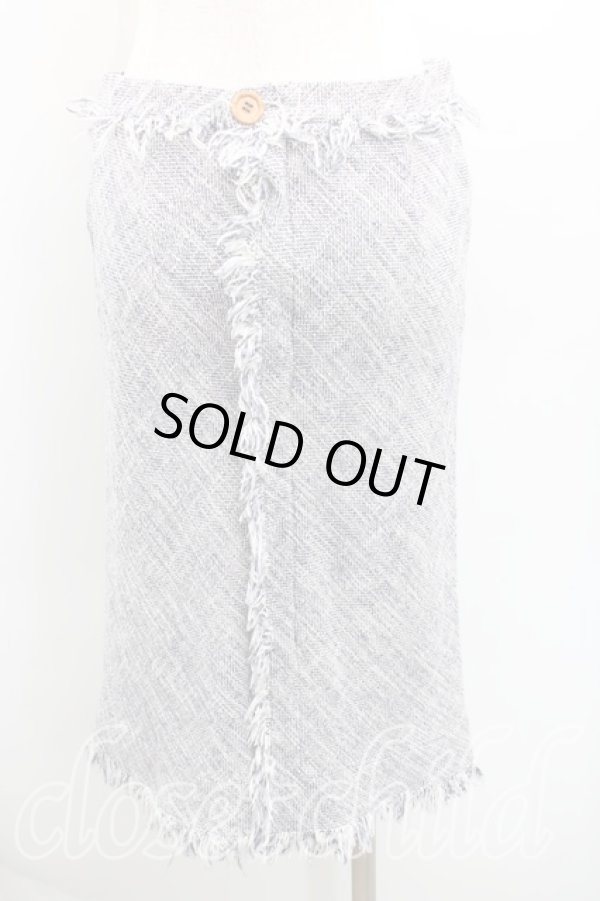 画像2: ヴィヴィアンウエストウッド 中古 / フリンジスカート 42（11号） 灰  H-25-10-05-024-sk-OD-ZH (2)