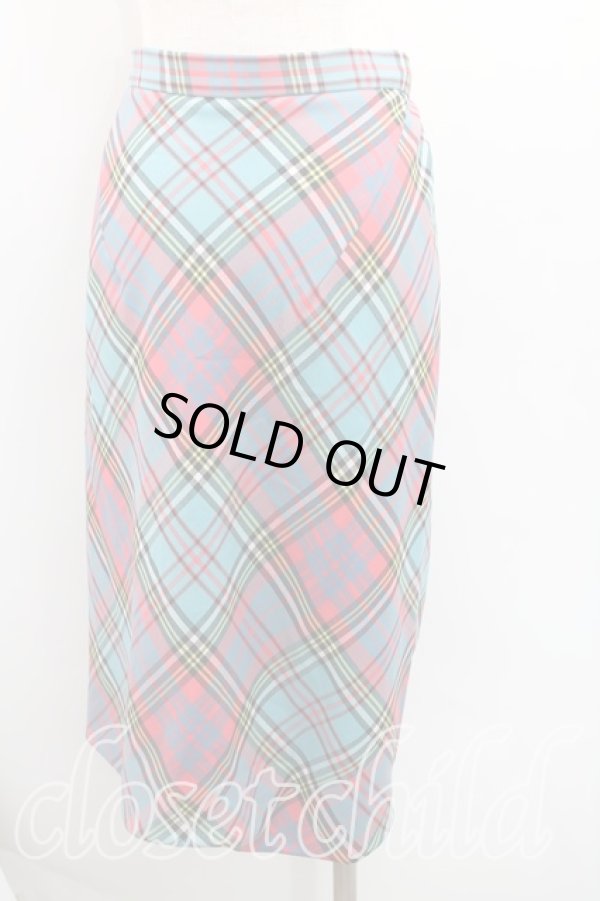 画像2: ヴィヴィアンウエストウッド 中古 / DRUNKEN DRAPE SKIRT 38(7号) ブルーマック  H-25-10-05-025-sk-IN-ZH (2)