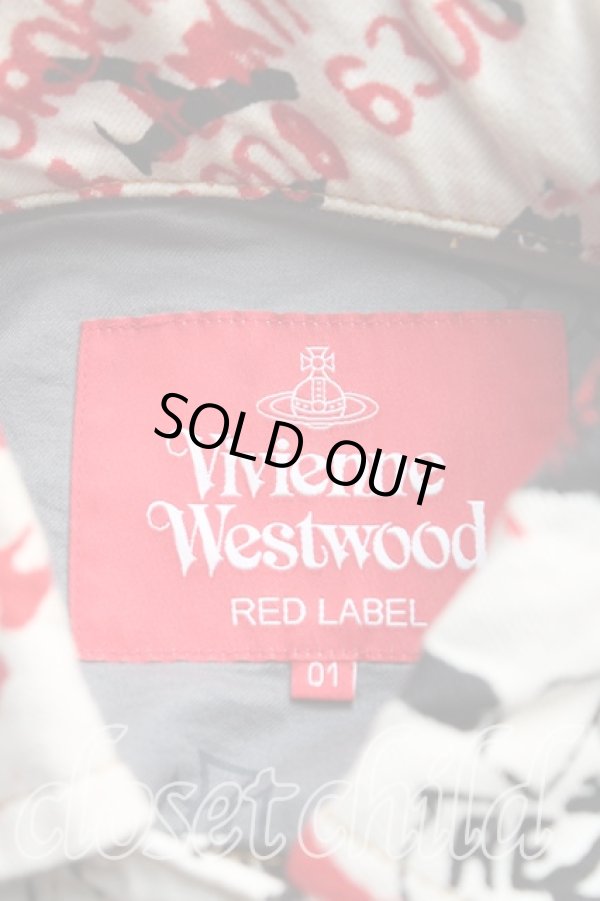 画像3: ヴィヴィアンウエストウッド 中古 / ラビッシュ柄ジャケット 01（S） 生成ｘ赤  H-25-10-05-003-jc-OD-ZH (3)