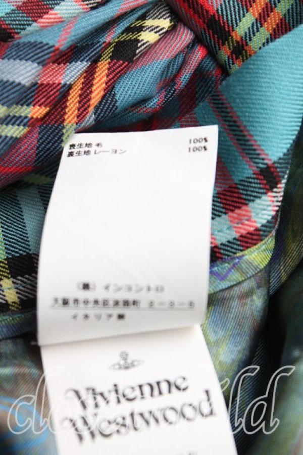 画像5: ヴィヴィアンウエストウッド 中古 / DRUNKEN DRAPE SKIRT 38(7号) ブルーマック  H-25-10-05-025-sk-IN-ZH (5)