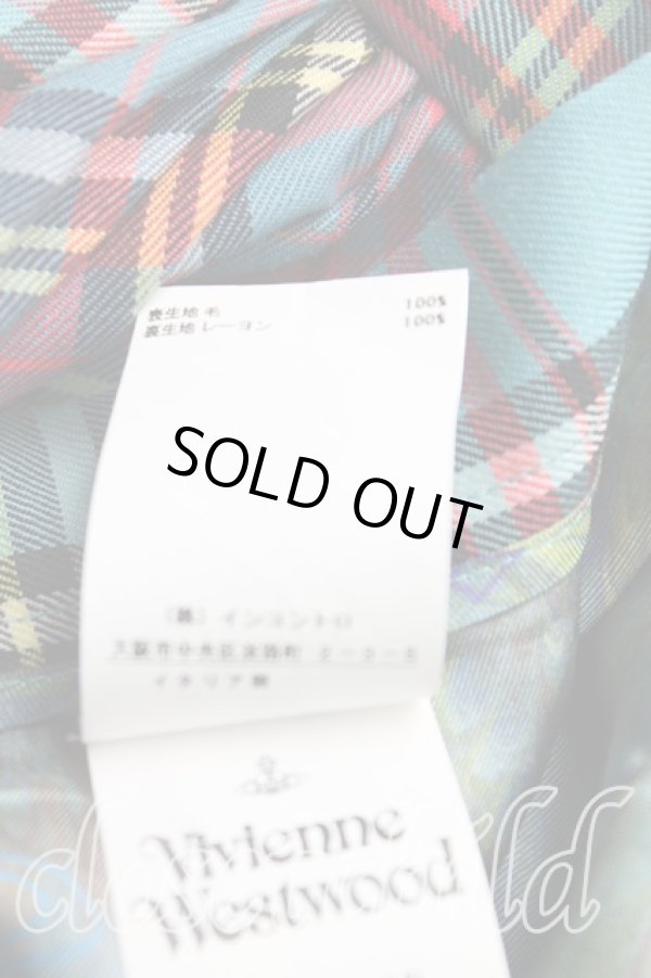 画像5: ヴィヴィアンウエストウッド 中古 / DRUNKEN DRAPE SKIRT 38(7号) ブルーマック  H-25-10-05-025-sk-IN-ZH (5)