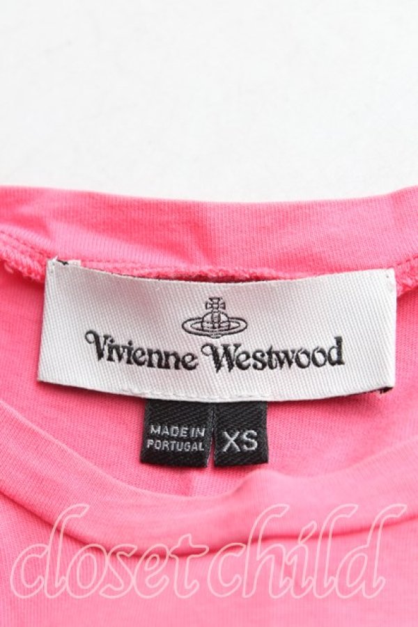 画像3: ヴィヴィアンウエストウッド 中古 / サティアptTシャツ XS ピンク  H-25-10-05-030-ts-OD-ZH (3)