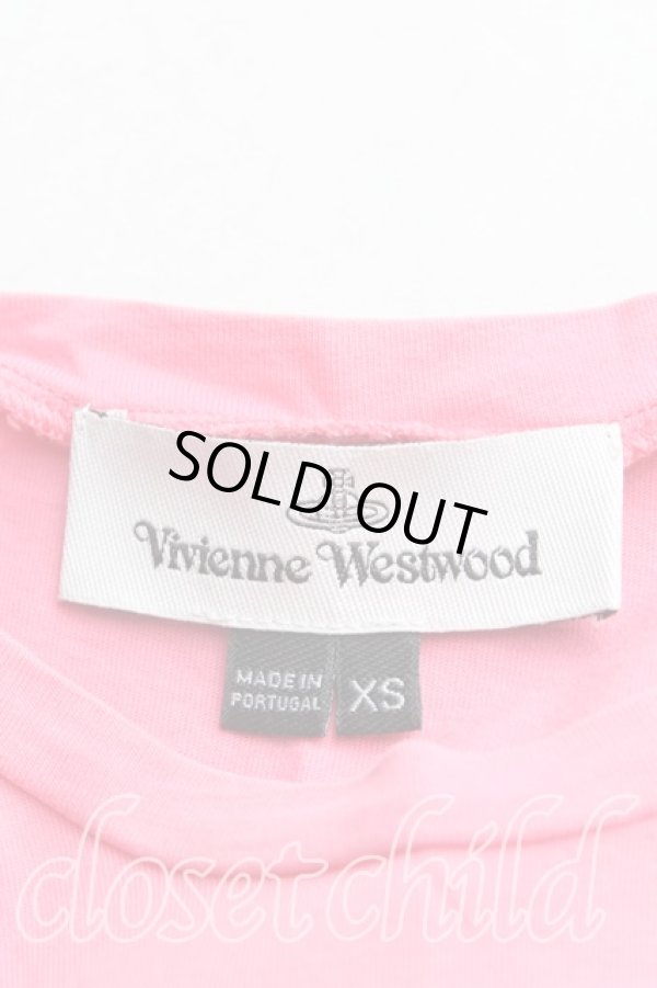 画像3: ヴィヴィアンウエストウッド 中古 / サティアptTシャツ XS ピンク  H-25-10-05-030-ts-OD-ZH (3)