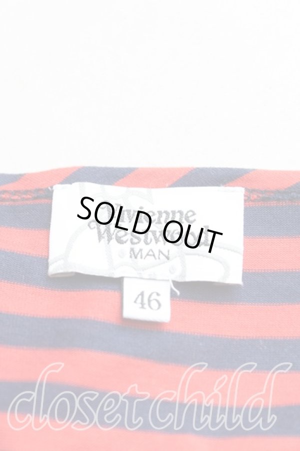 画像3: ヴィヴィアンウエストウッド MAN 中古 / クラウドリラックス長袖カットソー 46（メンズM） 赤  H-25-10-05-037-to-OD-ZH (3)