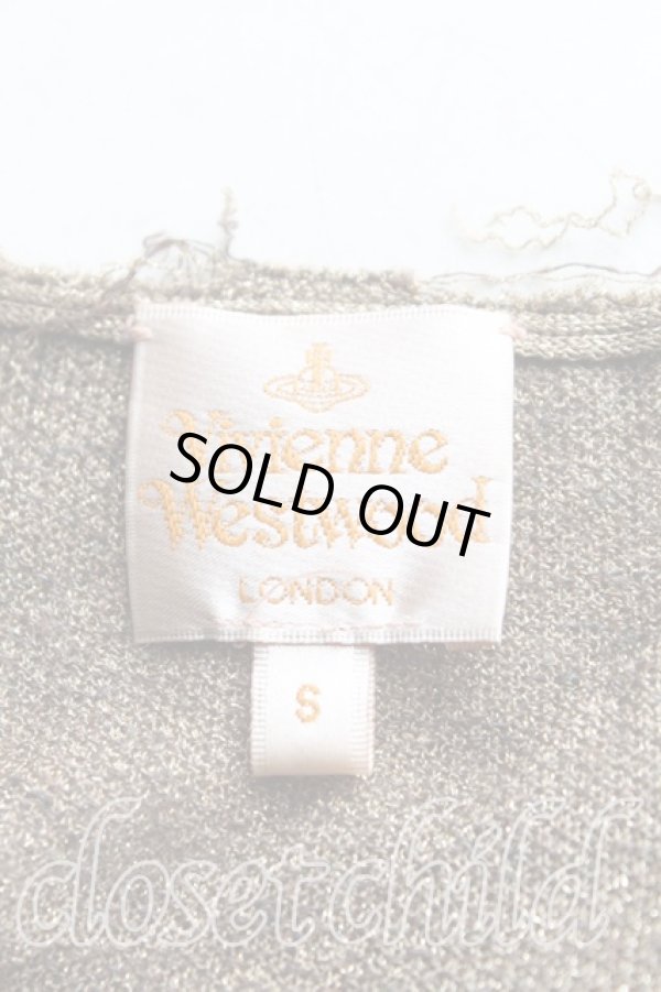 画像3: ヴィヴィアンウエストウッド 中古 / ラメニット S 茶ｘゴールド  H-25-10-05-041-to-OD-ZH (3)