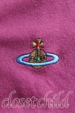 画像6: ヴィヴィアンウエストウッド 中古 / カラーオーブ刺繍Vネックコットンセーター M 紫  H-25-10-05-042-to-OD-ZH (6)