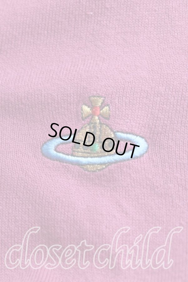 画像6: ヴィヴィアンウエストウッド 中古 / カラーオーブ刺繍Vネックコットンセーター M 紫  H-25-10-05-042-to-OD-ZH (6)