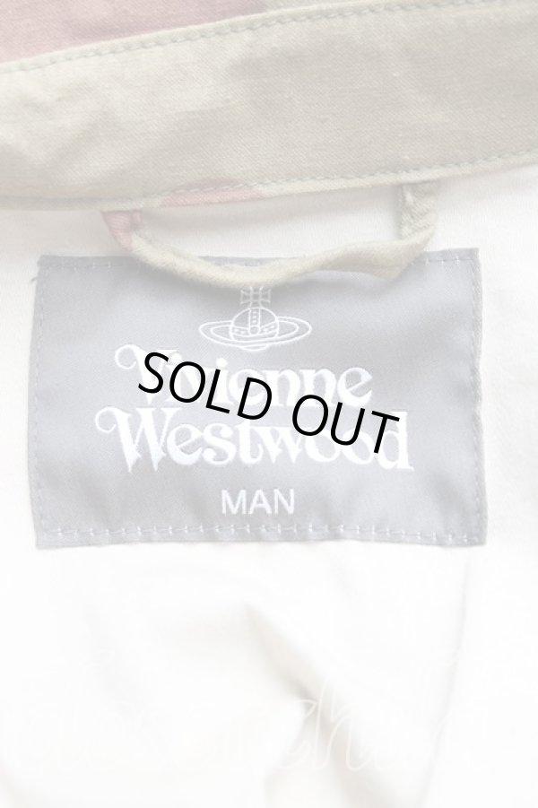 画像4: ヴィヴィアンウエストウッド MAN 中古 / CLIMATE REVOLUTIONピーコート FREE カーキ  H-25-10-05-005-co-OD-ZH (4)