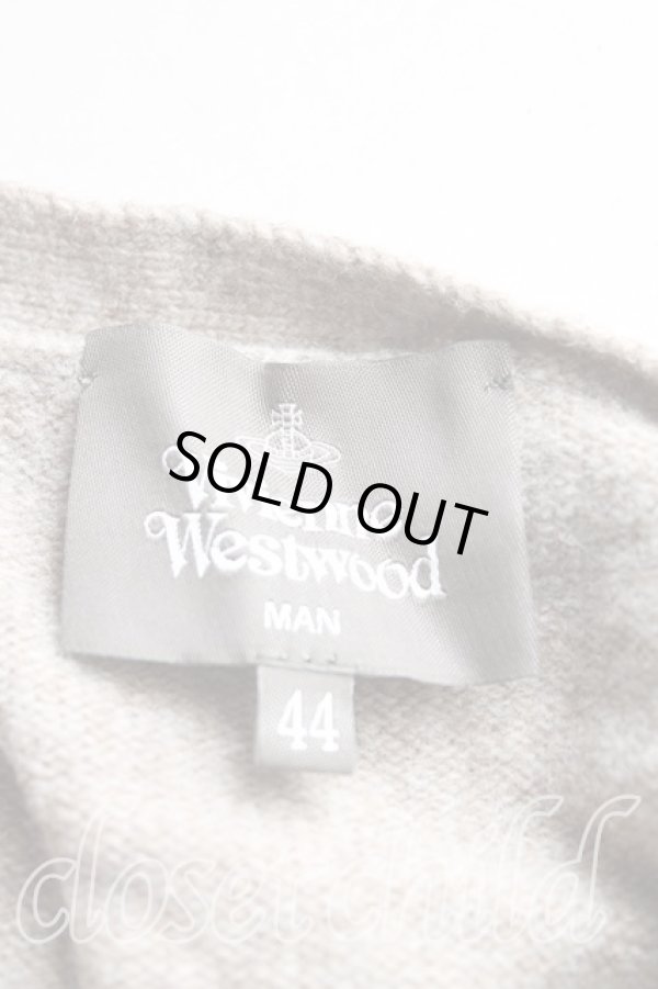 画像3: ヴィヴィアンウエストウッド MAN 中古 / BLCW HEART　Vネックカーディガン 44（メンズS） 茶  H-25-10-05-051-to-OD-ZH (3)