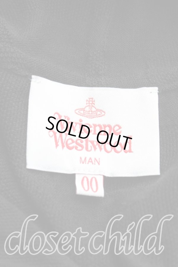 画像3: ヴィヴィアンウエストウッド MAN 中古 / ORB CAMO SLEEVELESS HOODカーディガン 00（ワンサイズ） 黒  H-25-10-05-052-to-OD-ZH (3)