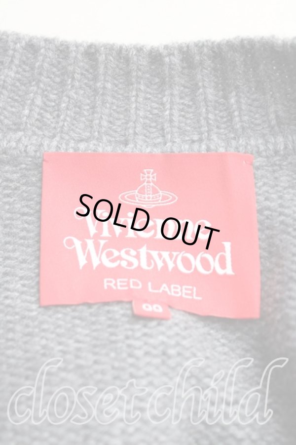 画像3: ヴィヴィアンウエストウッド 中古 / パッチワークチャンキーニット 00（ワンサイズ） 灰  H-25-10-05-053-to-OD-ZH (3)