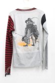 画像2: ヴィヴィアンウエストウッド 中古 / ボーダー切替カーディガン 1(7号相当) 灰  H-25-10-05-054-to-IN-ZH (2)