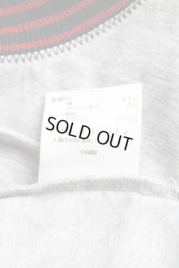 画像5: ヴィヴィアンウエストウッド 中古 / ボーダー切替カーディガン 1(7号) 灰  H-25-10-05-054-to-IN-ZH (5)