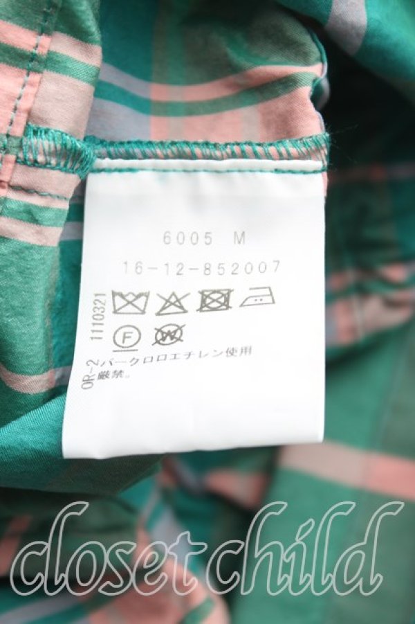 画像4: ヴィヴィアンウエストウッド 中古 / コットンシルクタータンチェックトップ 00（ワンサイズ） 緑  H-25-10-05-056-to-OD-ZH (4)